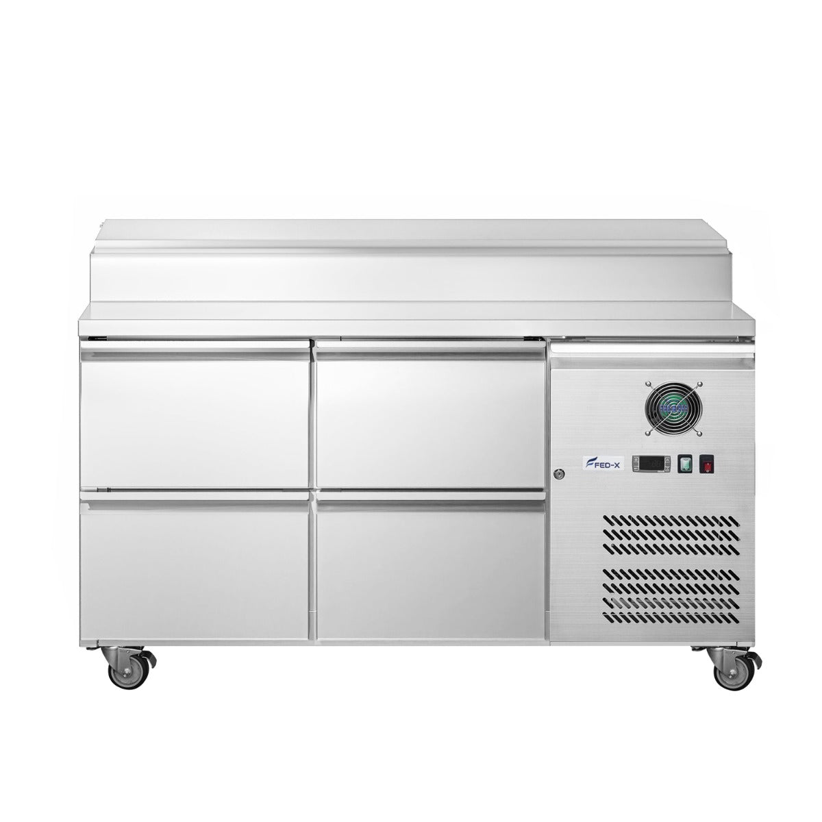 FED-X XSS7C13S2V-4D - Four Drawer Sandwich Prep Counter 1360 x 700mm 7 x GN 1/3