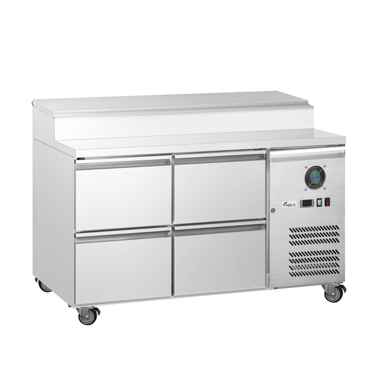 FED-X XSS7C13S2V-4D - Four Drawer Sandwich Prep Counter 1360 x 700mm 7 x GN 1/3 - image 2
