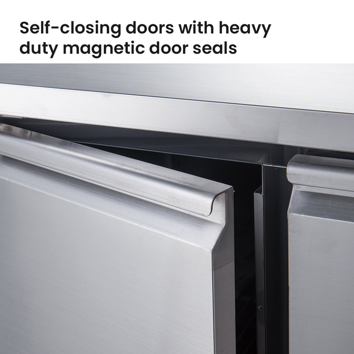 FED-X XUB7C18S3V - Three Door Bench Fridge 1795 x 700mm 417L - image 4