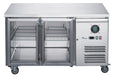 FED-X XUB6C13G2V - Two Glass Door Bench Fridge 1360 x 600mm 228L