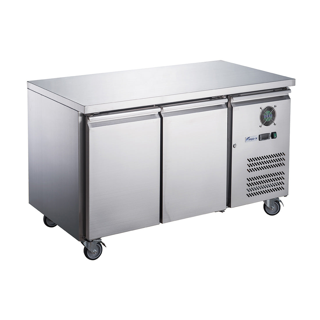 FED-X XUB6C13S2V - Two Door Bench Fridge 1360 x 600mm 228L
