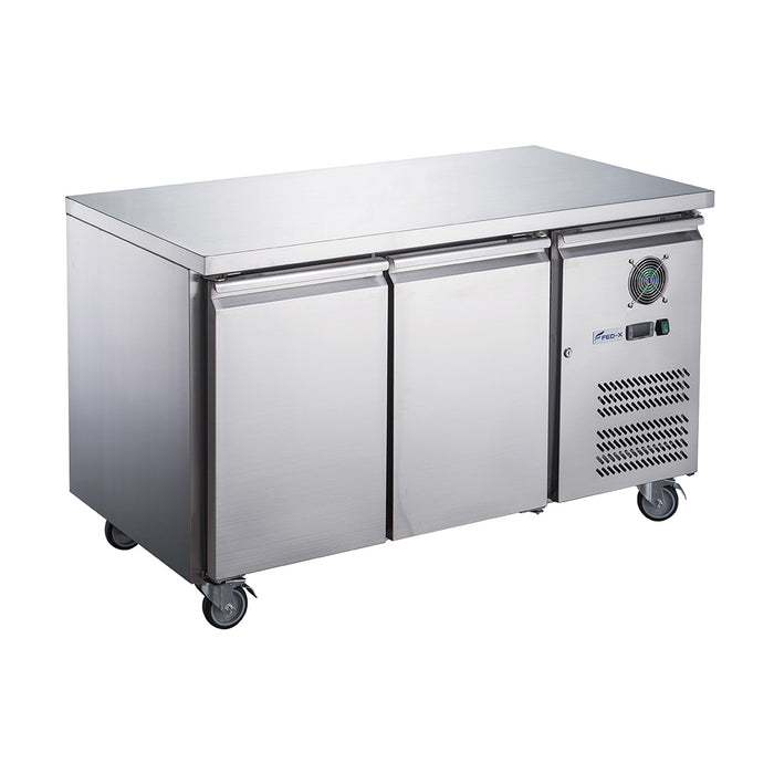 FED-X XUB6C13S2V - Two Door Bench Fridge 1360 x 600mm 228L