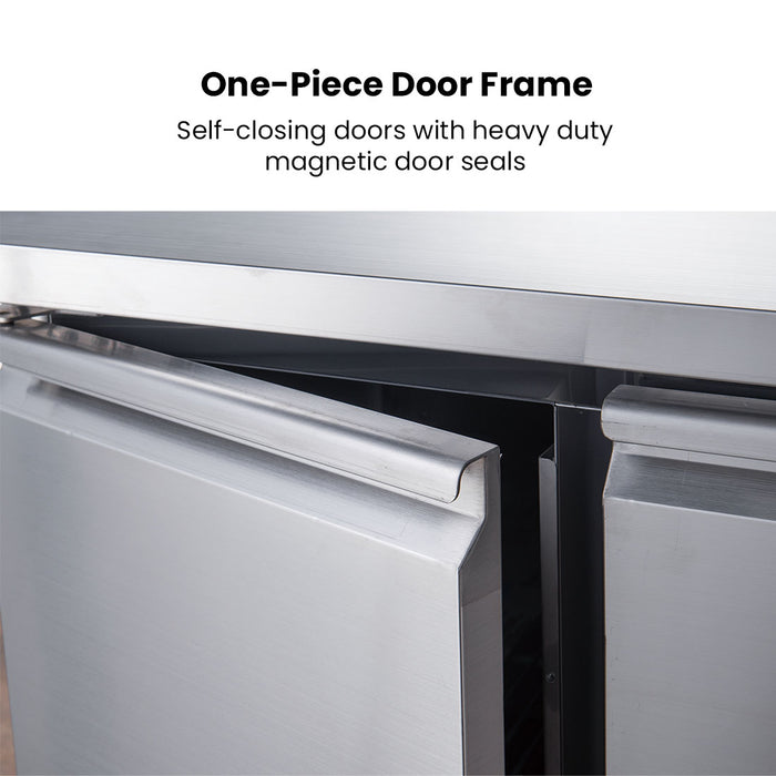 FED-X XUB6C13S2V - Two Door Bench Fridge 1360 x 600mm 228L - image 5