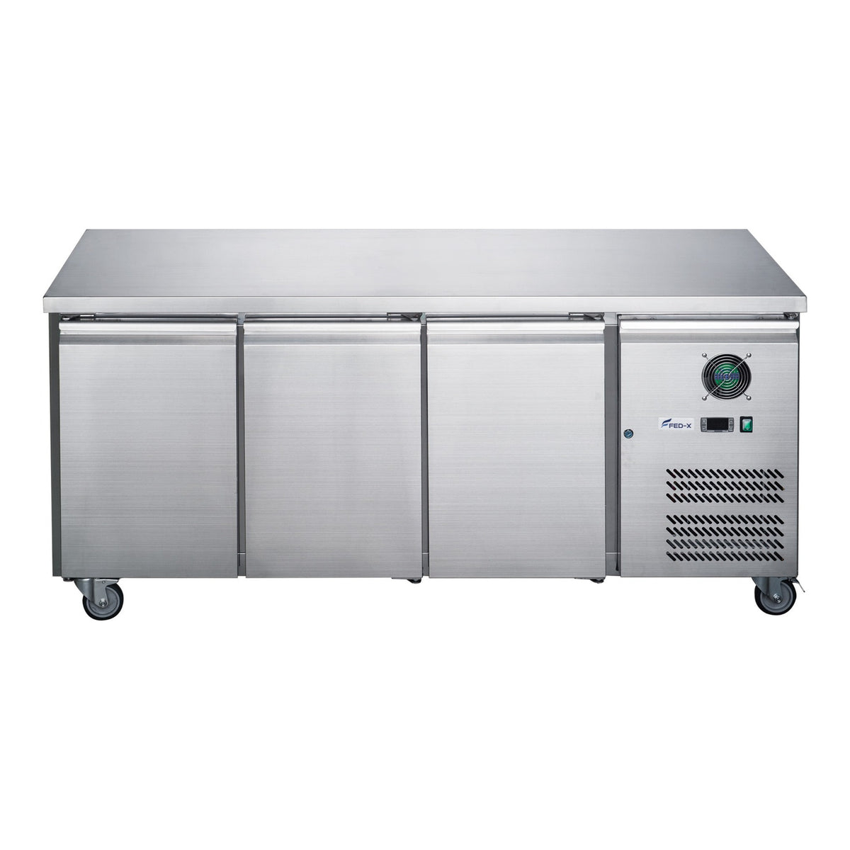 FED-X XUB6C18S3V - Three Door Bench Fridge 1795 x 600mm 339L