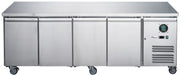 FED-X XUB6C22S4V - Four Door Bench Fridge 2230 x 600mm 449L