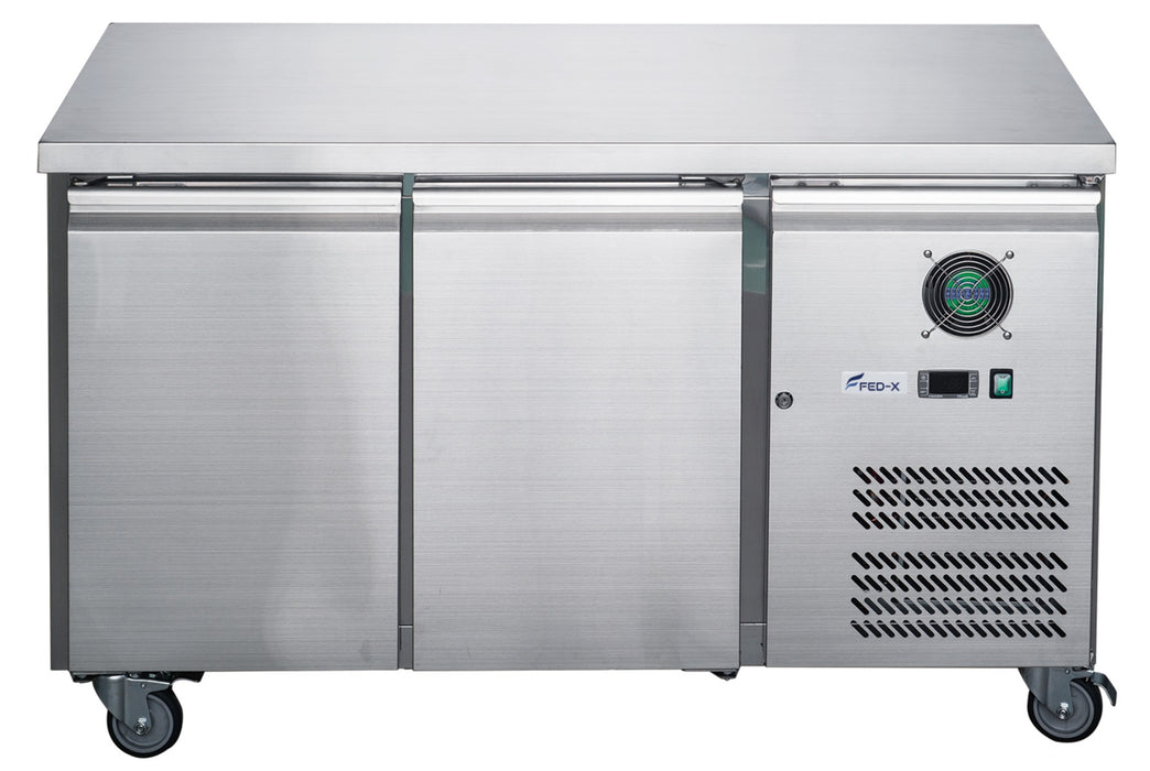 FED-X XUB6F13S2V - Two Door Bench Freezer 1360 x 600mm 228L