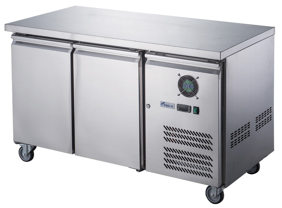 FED-X XUB6F13S2V - Two Door Bench Freezer 1360 x 600mm 228L - image 2