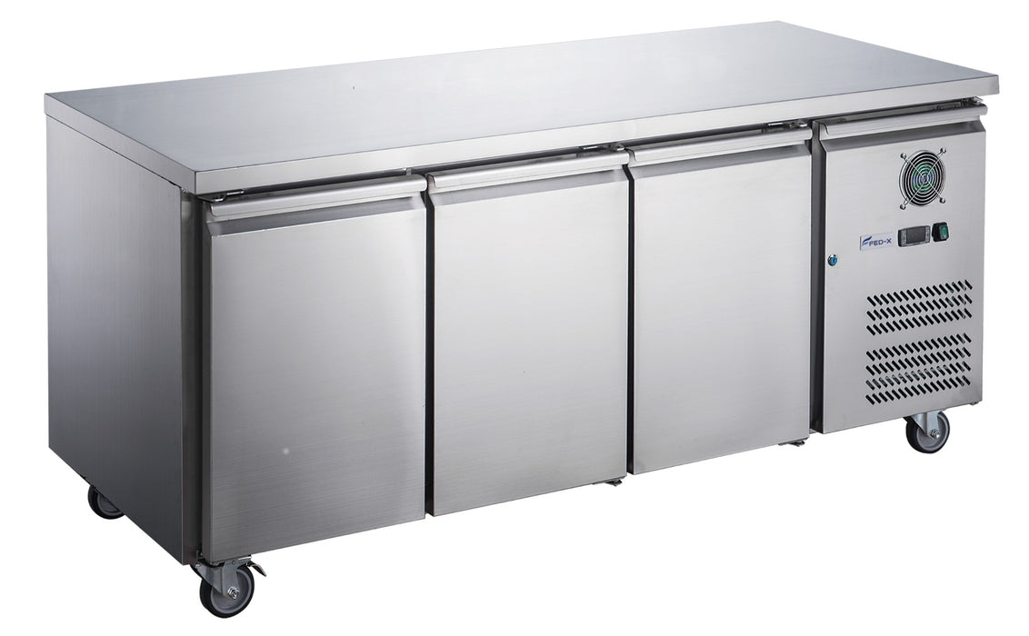 FED-X XUB6F18S3V - Three Door Bench Freezer 1795 x 600mm 339L - image 2
