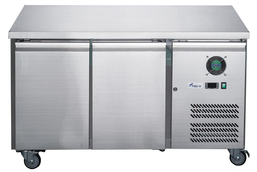 FED-X XUB7C13S2V - Two Door Bench Fridge 1360 x 700mm 282L