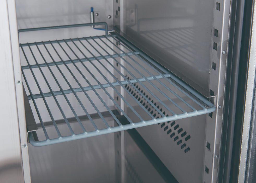 FED-X XUB7C22G4V - Four Glass Door Bench Fridge 2230 x 700mm 563L - image 6