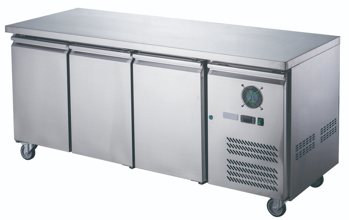FED-X XUB7F18S3V - Three Door Bench Freezer 1795 x 700mm 417L - image 3