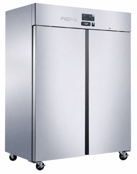 FED-X XUPF1400 - Press Liner Two Door Upright Freezer with Wi-Fi 1194L