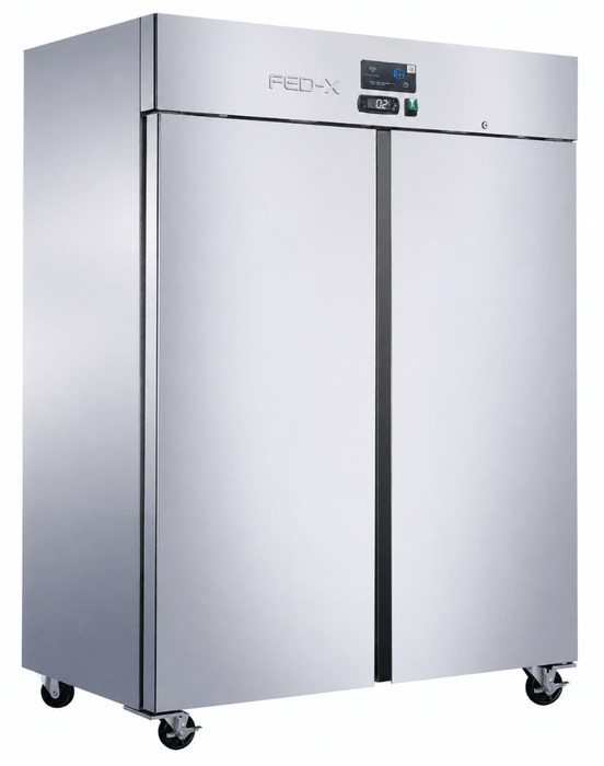FED-X XUPC1400 - Press Liner Two Door Upright Fridge with Wi-Fi 1194L