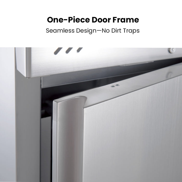 FED-X XURC1200SFV - Two Door Stainless Steel Upright Fridge 1340mm 1200L - image 6