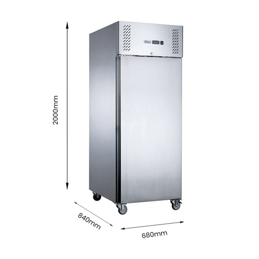 FED-X XURF400SFV - Single Door Stainless Steel Upright Freezer 680mm 429L - image 2