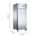 FED-X XURF600SFV - Single Door Stainless Steel Upright Freezer 680mm 618L - image 2