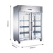 FED-X XURC1200G2V - Two Glass Door Stainless Steel Upright Fridge 1340mm 1200L - image 2