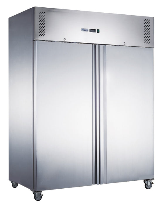 FED-X XURC1200SFV - Two Door Stainless Steel Upright Fridge 1340mm 1200L