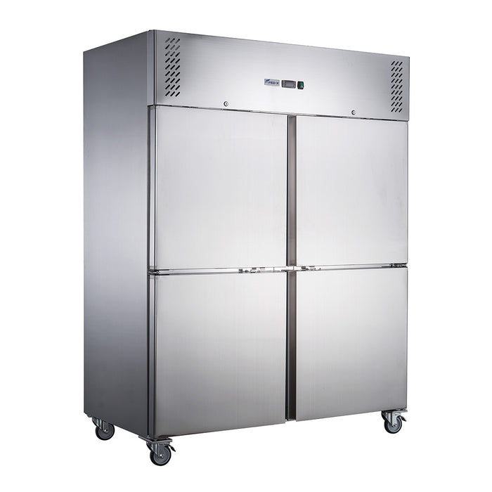 FED-X XURF1410S2V - Split Four Door Stainless Steel Upright Freezer 1480mm 1410L