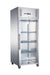 FED-X XURC600G1V - Glass Door Stainless Steel Upright Fridge 680mm 618L
