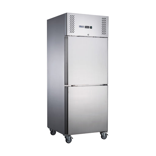 FED-X XURF650S1V - Split Two Door Stainless Steel Upright Freezer 740mm 650L - image 2
