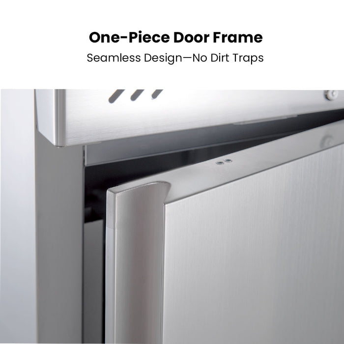FED-X XURF650S1V - Split Two Door Stainless Steel Upright Freezer 740mm 650L - image 7