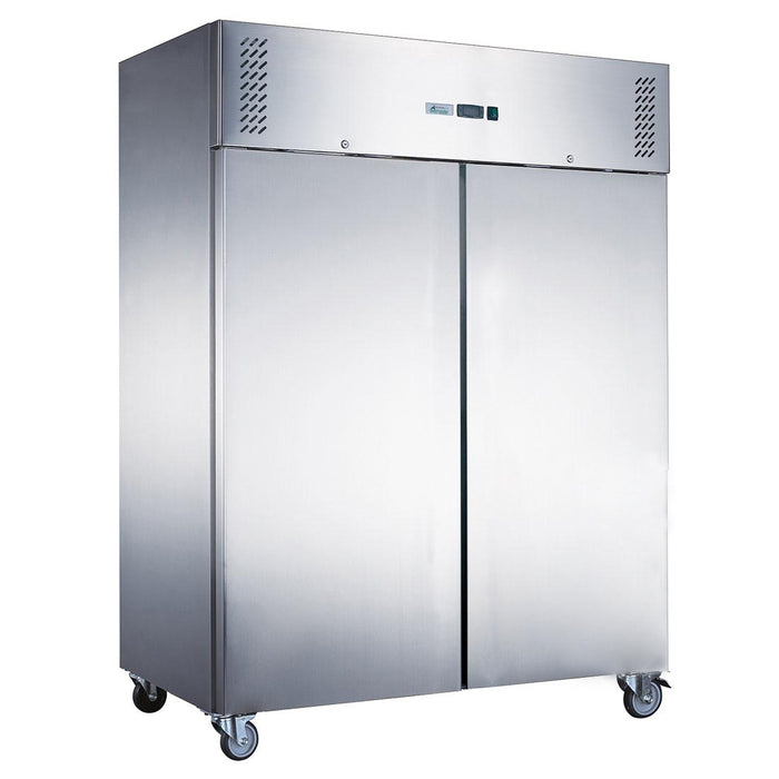 FED-X XURF1200SFV - Two Door Stainless Steel Upright Freezer 1340mm 1236L