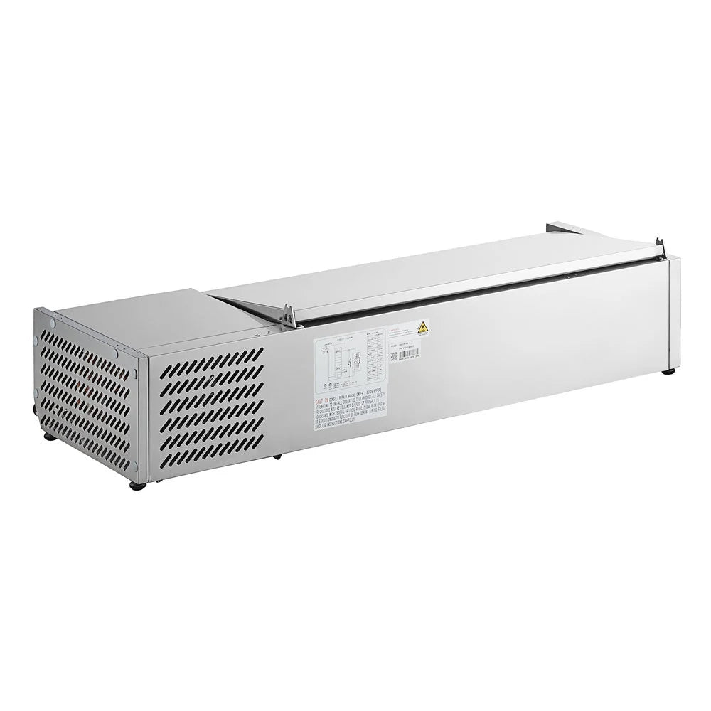 FED-X XVRX1200/380S - Countertop Salad Bar with Stainless Steel Lids 4 x GN 1/3 1200mm - image 4