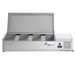 FED-X XVRX1200/380S - Countertop Salad Bar with Stainless Steel Lids 4 x GN 1/3 1200mm