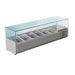 FED-X XVRX1500/380 - Countertop Salad Bar with Glass Canopy 6 x GN 1/3 1500mm