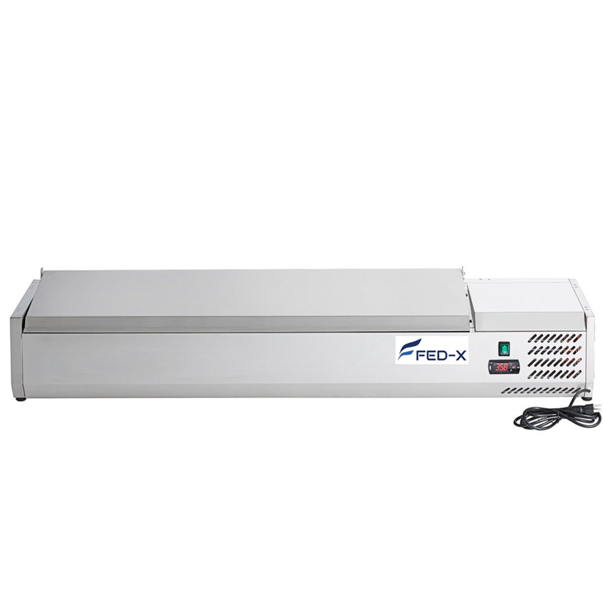 FED-X XVRX1500/380S - Countertop Salad Bar with Stainless Steel Lids 6 x GN 1/3 1500mm - image 2