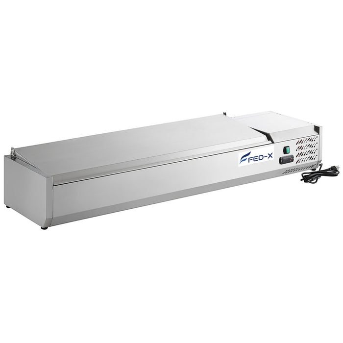 FED-X XVRX1500/380S - Countertop Salad Bar with Stainless Steel Lids 6 x GN 1/3 1500mm - image 3