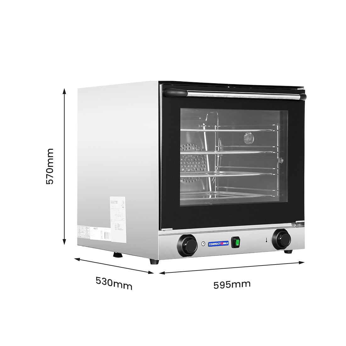 ConvectMax YXD-1DI - Compact Digital 4 Tray Convection Oven, 10A - image 2