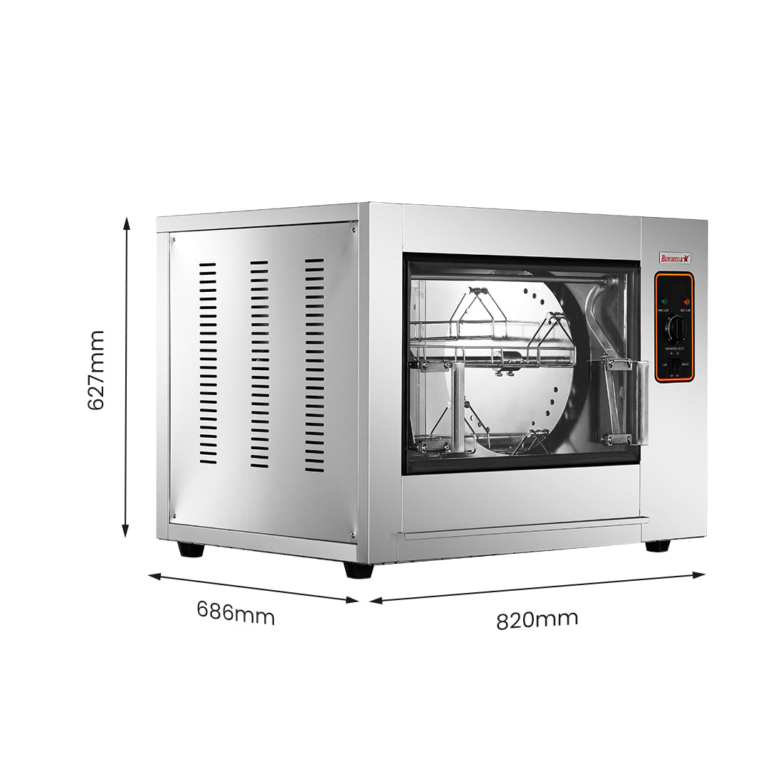 Benchstar YXD-266E - Electric Basket Chicken Rotisserie, 8 to 12 Birds - image 2