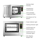 Benchstar YXD-266E - Electric Basket Chicken Rotisserie, 8 to 12 Birds - image 3