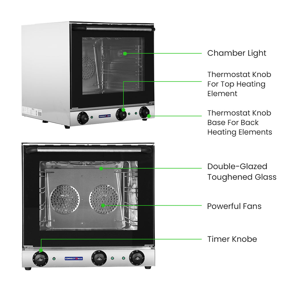 ConvectMax YXD-3AE - 62L Convection Oven with Grill, 10A - image 3