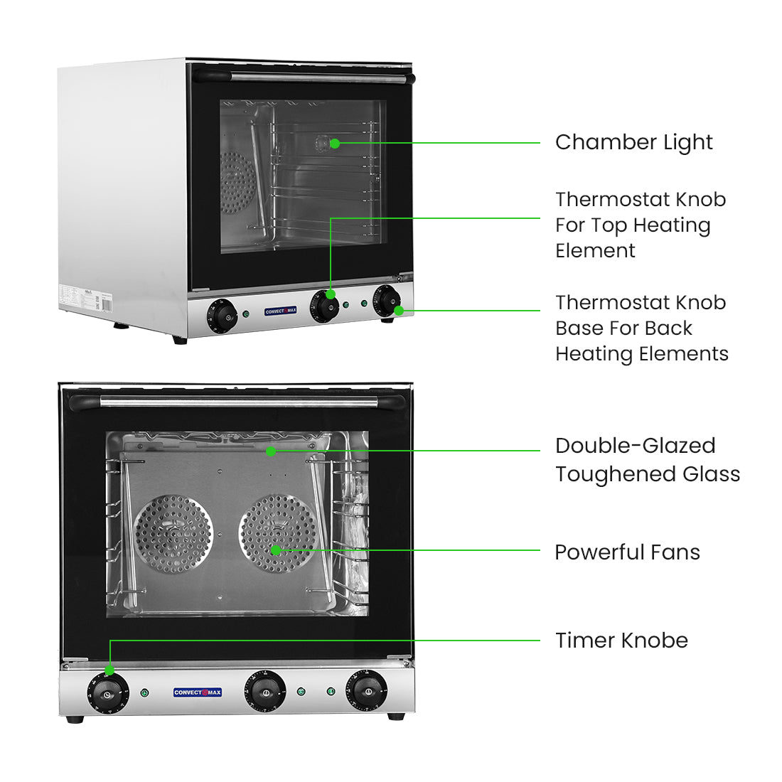 ConvectMax YXD-3AE - 62L Convection Oven with Grill, 10A - image 3