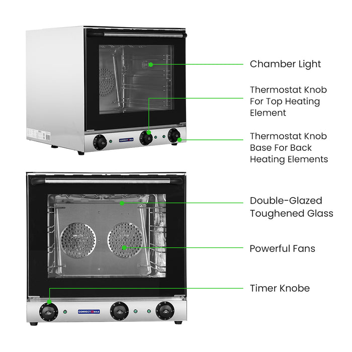 ConvectMax YXD-3AE - 62L Convection Oven with Grill, 10A - image 3