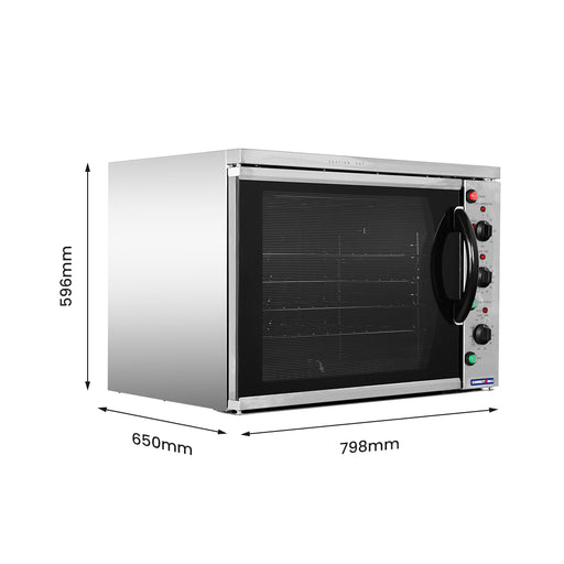 ConvectMax YXD-6A - 4 x GN 1/1 Convection Oven with Grill, 10A - image 2