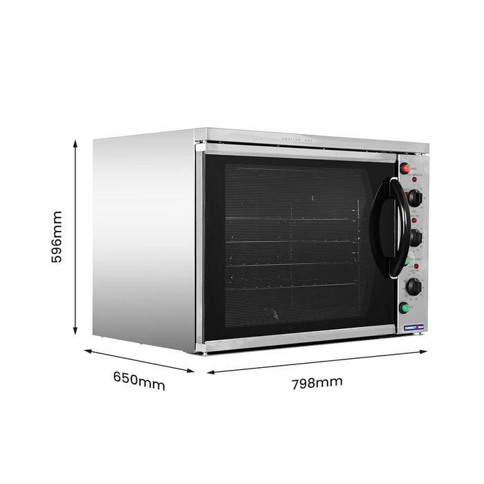 ConvectMax YXD-6A - 4 x GN 1/1 Convection Oven with Grill, 10A - image 2