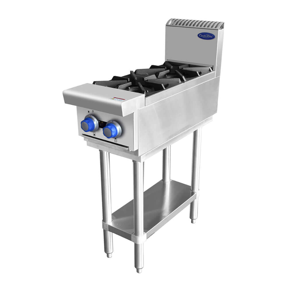 CookRite AT80G2B-F - 2 Burner Cook Top