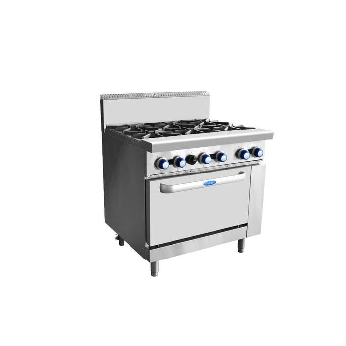 CookRite AT80G6B-O - 6 Burners with Oven