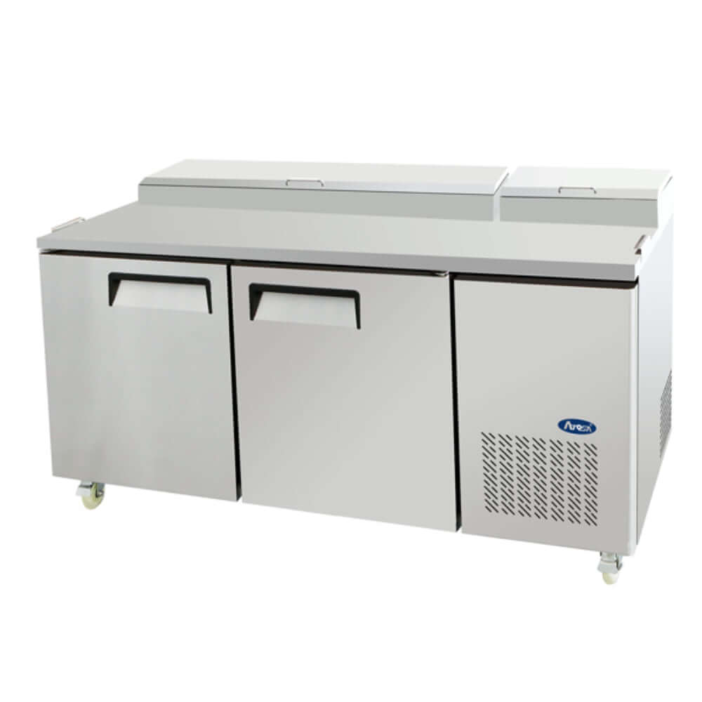 Atosa MPF8202 - Double Door Pizza Prep Table Refrigerator
