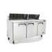 Atosa MSF8304 - Three Door Sandwich Prep Table Refrigerator
