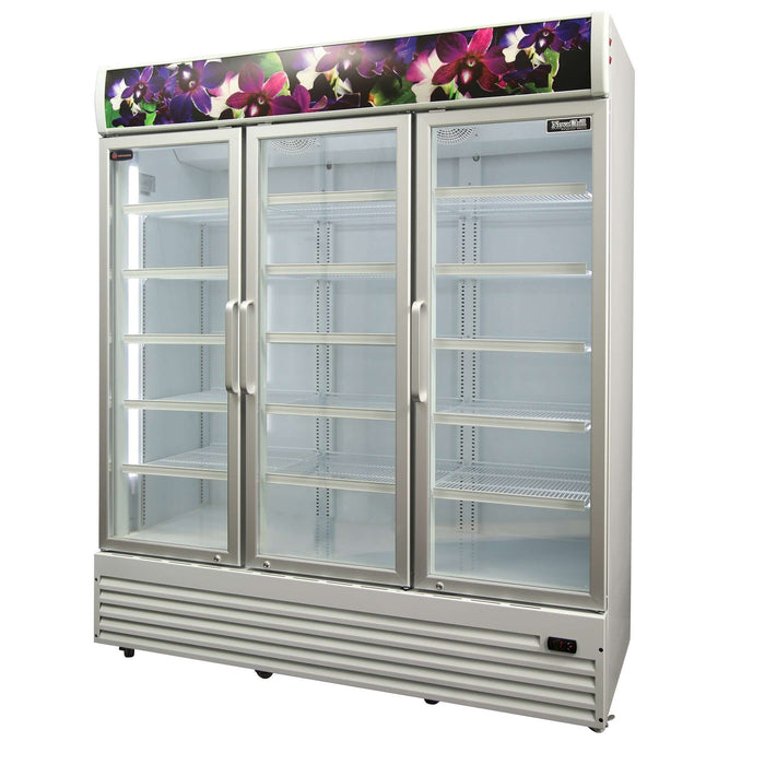 Crusader CCE1630Flower - Triple Glass Door Display Flower Fridge