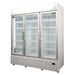 Crusader CCE1630 - Triple Glass Door Display Fridge White